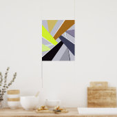 Abstrakte geometrische Form 8 Poster (Küche)