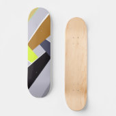 Abstrakte geometrische Form 8 Skateboard (Vorderseite)