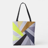 Abstrakte geometrische Form 8 Tasche (Rückseite)