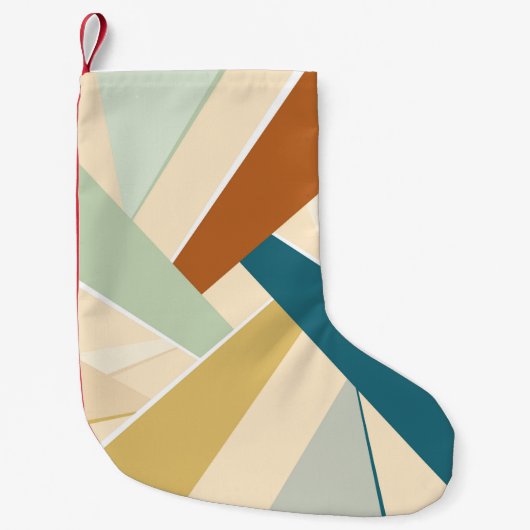 Abstrakte geometrische Form Kleiner Weihnachtsstrumpf (Vorderseite)