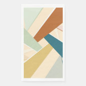 Abstrakte geometrische Form Serviette (Vorderseite)