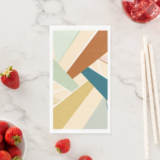 Abstrakte geometrische Form Serviette (Beispiel)