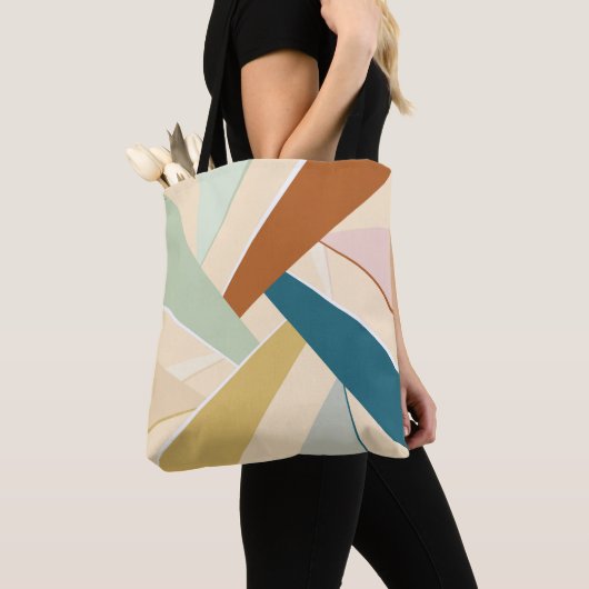 Abstrakte geometrische Form Tasche (Von Nahem)