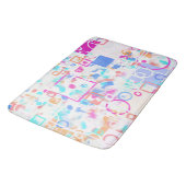 Abstrakte geometrische Formen Badematte (Schrägansicht)