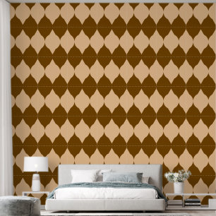 Abstrakte geometrische Formen, braun, beige Diaman Tapete