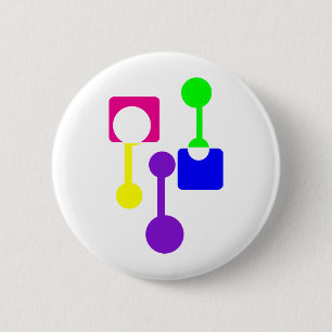 Abstrakte geometrische Formen Button