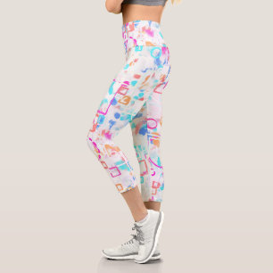 Abstrakte geometrische Formen Capri Leggings