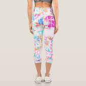 Abstrakte geometrische Formen Capri Leggings (Rückseite)