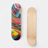Abstrakte geometrische Formen der Moderne Skateboard (Vorderseite)