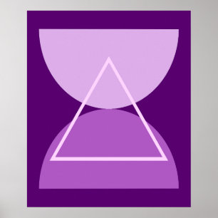 Abstrakte geometrische Formen der modernen Kunst L Poster