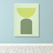 Abstrakte geometrische Formen der modernen Kunst Leinwanddruck (Insitu (Holzboden))