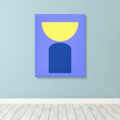 Abstrakte geometrische Formen der modernen Kunst Leinwanddruck (Insitu (Holzboden))