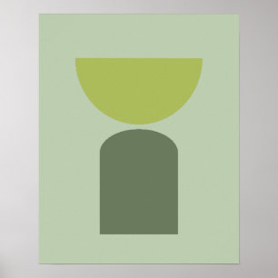 Abstrakte geometrische Formen der modernen Kunst Poster