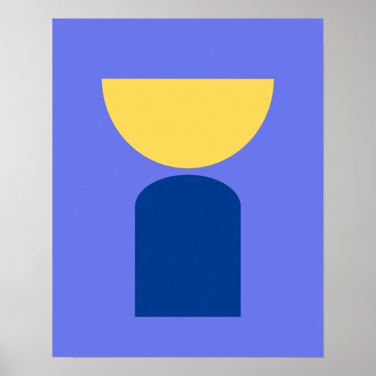 Abstrakte geometrische Formen der modernen Kunst Poster (Vorne)