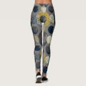 Abstrakte geometrische Formen: Farbenfrohe Wasserf Leggings (Rückseite)