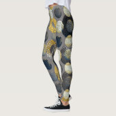 Abstrakte geometrische Formen: Farbenfrohe Wasserf Leggings (Links)