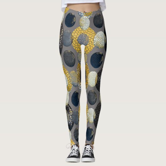 Abstrakte geometrische Formen: Farbenfrohe Wasserf Leggings (Vorderseite)