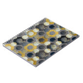 Abstrakte geometrische Formen: Farbenfrohe Wasserf Notizblock (Linke Seite)