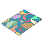 Abstrakte geometrische Formen Farbvoller Allround- Notizblock (Linke Seite)