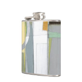 Abstrakte geometrische Formen Flachmann (Links)