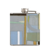 Abstrakte geometrische Formen Flachmann (Rückseite)