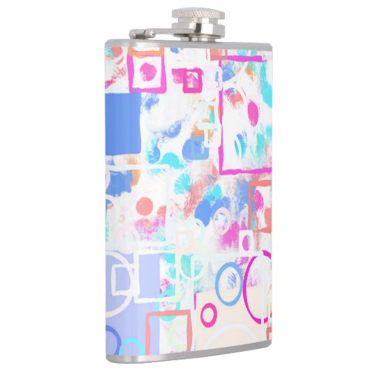 Abstrakte geometrische Formen Flachmann (Rechts)