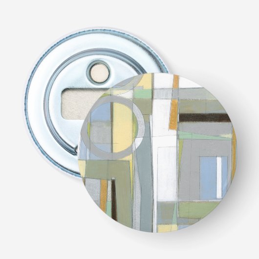 Abstrakte geometrische Formen Flaschenöffner (Vorderseite)