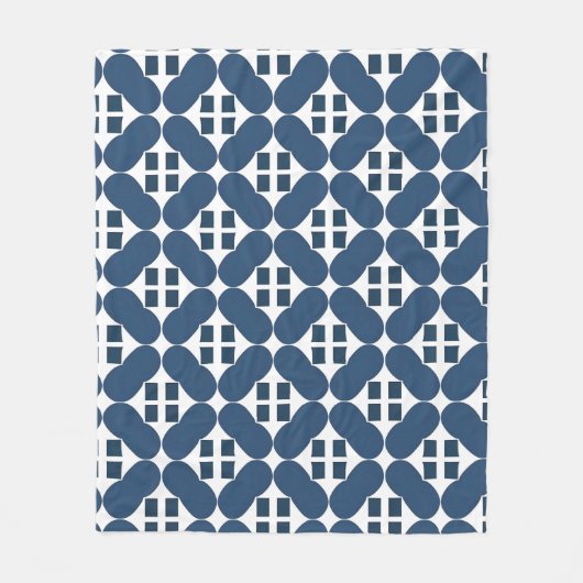 Abstrakte geometrische Formen Fleecedecke (Vorderseite)
