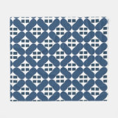Abstrakte geometrische Formen Fleecedecke (Vorderseite (Horizontal))