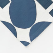 Abstrakte geometrische Formen Fleecedecke (Ecke)