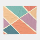 Abstrakte geometrische Formen Fleecedecke (Vorderseite (Horizontal))