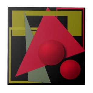 Abstrakte, geometrische Formen Fliese