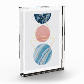 Abstrakte geometrische Formen Fotoblock (Links)