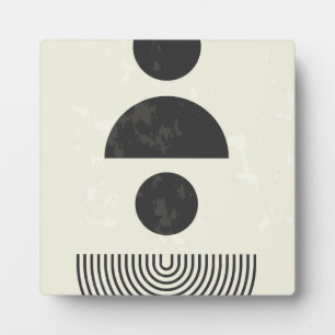 Abstrakte geometrische Formen Fotoplatte