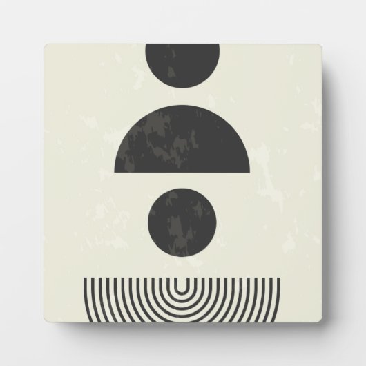 Abstrakte geometrische Formen Fotoplatte (Vorderseite)