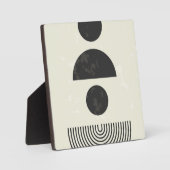 Abstrakte geometrische Formen Fotoplatte (Vorderseite)