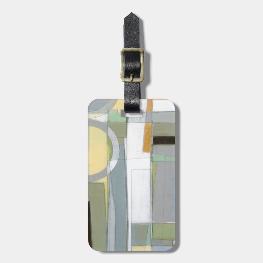 Abstrakte geometrische Formen Gepäckanhänger (Vorderseite vertikal)