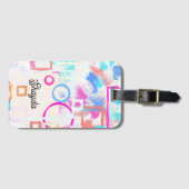 Abstrakte geometrische Formen Gepäckanhänger (Vorderseite (Horizontal))