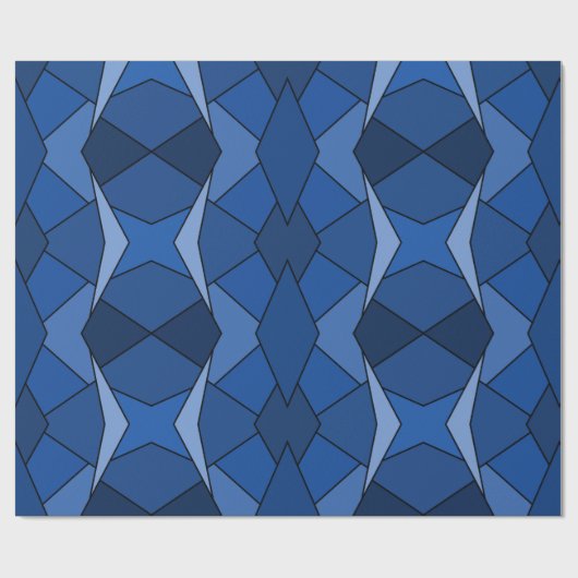 Abstrakte geometrische Formen Geschenkpapier (Flach)