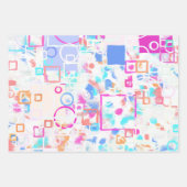 Abstrakte geometrische Formen Geschenkpapier Set (Vorderseite)