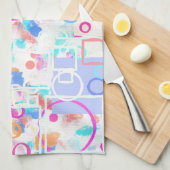 Abstrakte geometrische Formen Geschirrtuch (Viertel Falte)