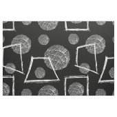 Abstrakte geometrische Formen in Schwarzweiß Stoff (Fat Quarter (45,7 x 55,9 cm))