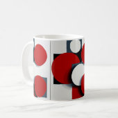 Abstrakte geometrische Formen Kaffeetasse (Vorderseite Links)