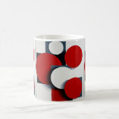 Abstrakte geometrische Formen Kaffeetasse (Mittel)