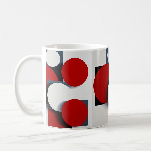 Abstrakte geometrische Formen Kaffeetasse (Links)