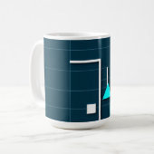 abstrakte geometrische Formen Kaffeetasse (Vorderseite Links)