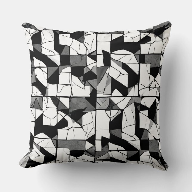 Abstrakte geometrische Formen Kissen (Vorderseite)