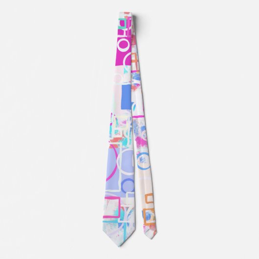Abstrakte geometrische Formen Krawatte (Vorderseite)