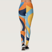 Abstrakte geometrische Formen Leggings (Rückseite)