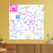Abstrakte geometrische Formen Leinwanddruck (Insitu (Wohnzimmer))